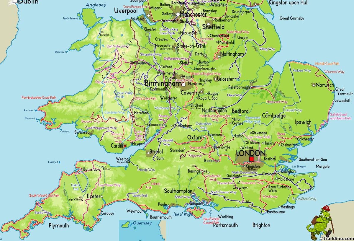 mappa di sud Bretagna