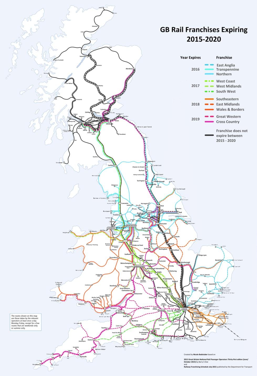rail mappa del percorso regno UNITO