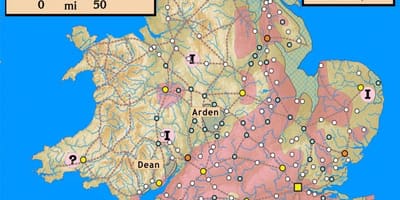 Mappa di antica gran Bretagna