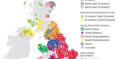 La mappa genetica di gran Bretagna