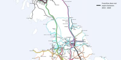 Rail mappa del percorso regno UNITO