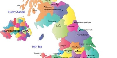 Mappa di regno UNITO
