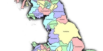 Regno UNITO (Gran Bretagna mappa