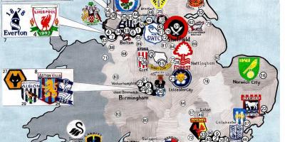 UK football club mappa