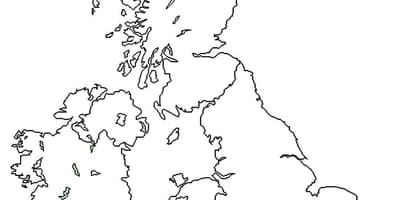 Gran Bretagna struttura della mappa
